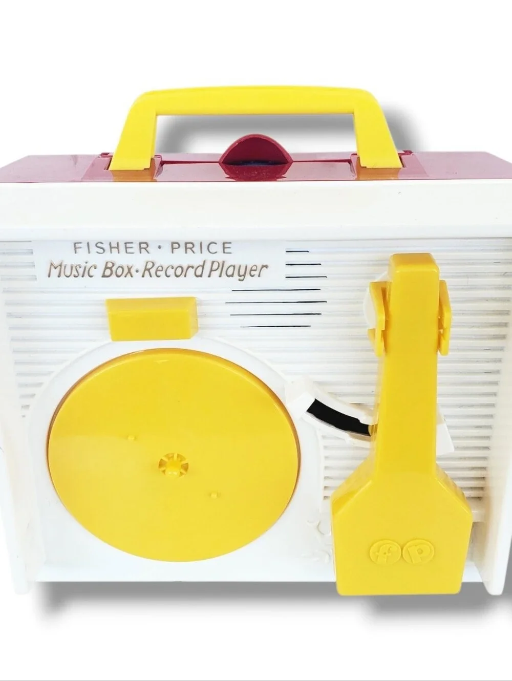 2010 Fisher Price Music Box Record Player & 2 Records Tested Excellent Condition